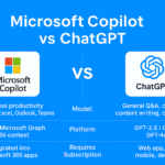 Comparison infographic of Microsoft Copilot vs ChatGPT in 2025